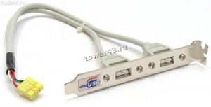 Планка USB2.0 2 порта, для системного блока ПК (подключение на мат.плату) Купить