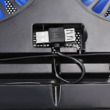 Подставка под ноутбук охлаждающая Buro BU-LCP156-B214 с LED подсветкой 15,6", 2*Fan 14cm Цены