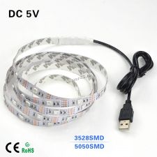 Светодиодная лента 2м (120хLED3528) белый свет, питание от USB Купить