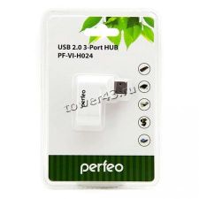 Контроллер внешний USB2.0 Hub Perfeo x3 PF-VI-H024 Цены