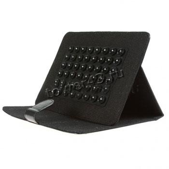 Чехол для планшета 10" КНИЖКА универсальный черный на присосках с подставкой