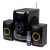 Колонки Dialog Progressive AP-208 BLACK, 2.1, 30W+2*15W=60W, FM, USB+SD, блютуз, пульт ДУ