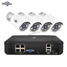 Комплект видеонаблюдения Hiseeu PoE NVR, регистратор на 4 камер, мышь, 4хIP камерs 2mP (без LAN каб) Купить