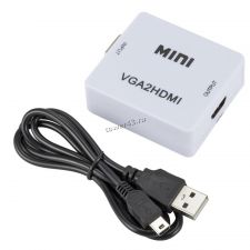 Переходник-конвертор видеосигнала VGA +аудио - > HDMI Купить