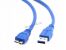 Кабель микро USB 3.0 AF/MicroBM, 1.8м синий экранированный