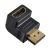Переходник видеоразъема HDMI (F) - HDMI (M) Г-образный/поворотный