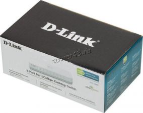 Коммутатор D-Link DES-1008С/B1A 8-port Swith 10/100Mbps Retail Цена