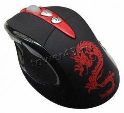 Мышь CBR CM-855, геймерская, 1000 /1600 /3200 dpi, USB, 7кнопок, дракон, черно-красная Купить
