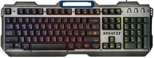 Клавиатура Defender Assault GK-350L, 9 режимов RGB подсветки, 19 антифант.клавиш, металл Купить