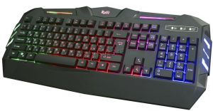 Клавиатура Smart Buy RUSH SBK-309G-K Interstellar, черная (подсветка клавиш, 7 цветов, рег. яркости) Купить