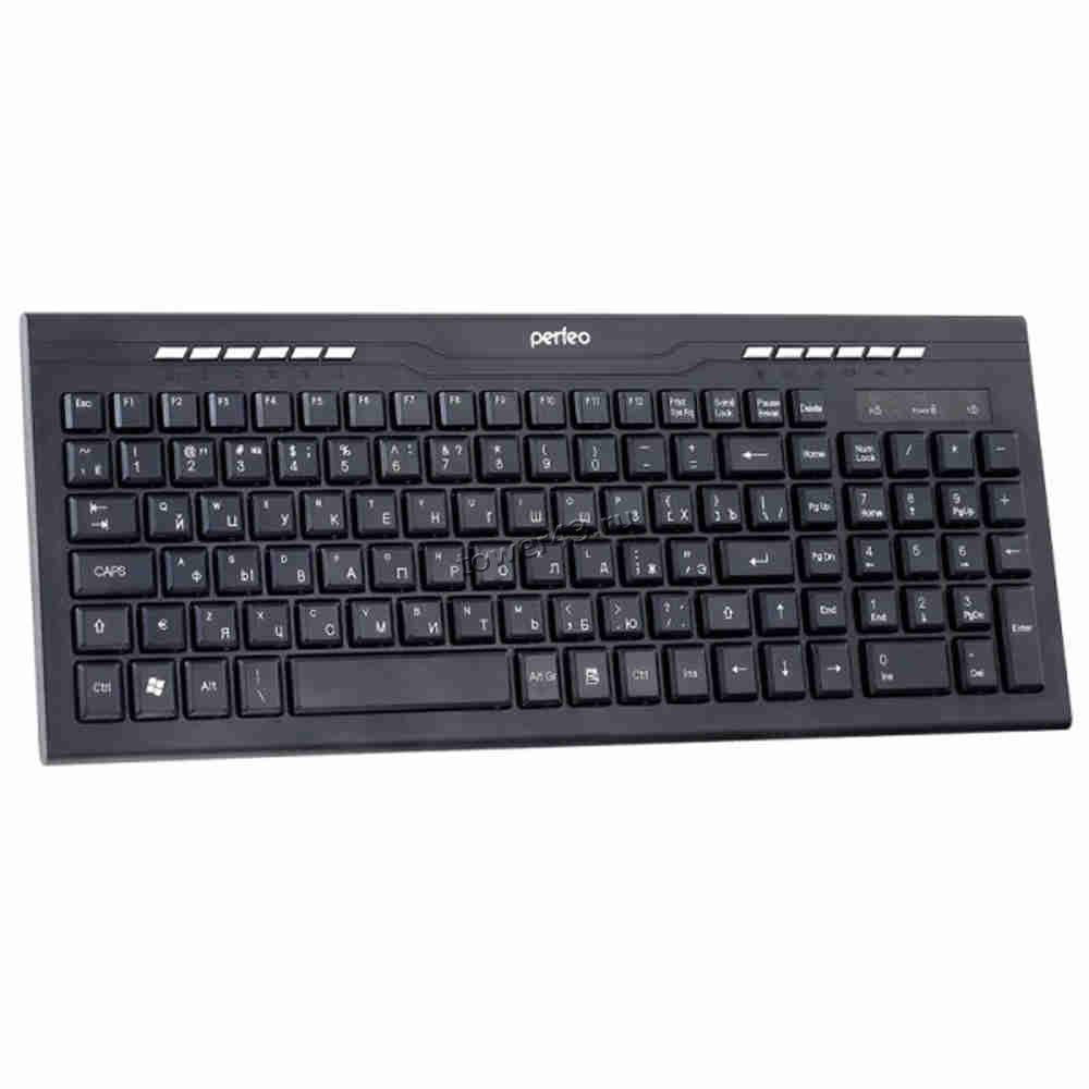 Клавиатура Perfeo беспроводная Medium (черная) PF-8805/4510 мультимедиа