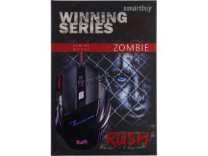 Мышь Smartbuy RUSH SBM-721G Zombie, 7 кнопок, 1200 /1600 /2400 /3200dpi USB с подсветкой, черная Цена