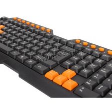 Клавиатура RITMIX RKB-151 USB/мультимедийная (черно-оранжевая) Цена