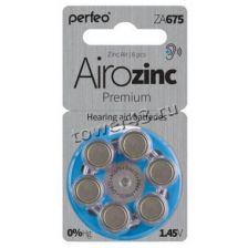 Цинковый дисковый элемент Perfeo ZA675 (AC675, DA675, PR44, PR675) AiroZink Premium, 1.45V Купить