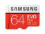 Память microSDXC 256Gb class10 Samsung EVO Plus, UHS-I U3 4К 100Mb/s с адаптером Retail