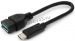 Кабель OTG USB2.0, AF/Type-C, 0.15м