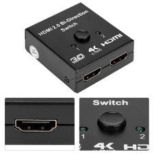 Переключатель HDMI сигнала 2 входа -> 1 выход /1 вход -> 2 выхода, 4Кх60Гц, двунаправленный, кнопка Купить
