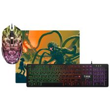 Набор игровой Defender Tark C-779 RU клавиатура+мышь +коврик RGB-подсветка (чёрный) (мультимедиа) Купить
