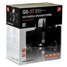Колонки Nakatomi GS-37 BLACK 2.1, 35W+2*15W=65W RMS, USB+SD reader, блютуз, пульт ДУ Вятские Поляны