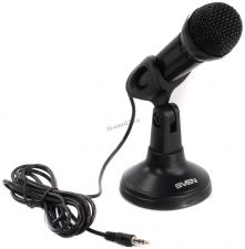Микрофон SVEN MK-500 настольный, кабель 1.8м, кнопка включения, подставка Купить