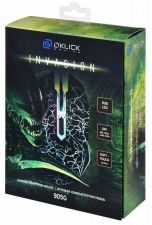 Мышь Oklick 905G INVASION черный/рисунок оптическая (3200dpi) USB игровая (5but) Цены