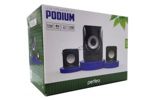 Колонки Perfeo PODIUM PF 5130 (5W+2 x 3W) пластик (черный) Цена