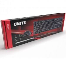 Комплект беспроводной Perfeo UNITE клавиатура+ мышь 1000/1200/1600dpi, черный Цена