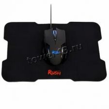 Мышь Smartbuy RUSH SBM-726G +коврик, 6 кнопок, 800 /1200 /2400dpi USB с подсветкой Цена