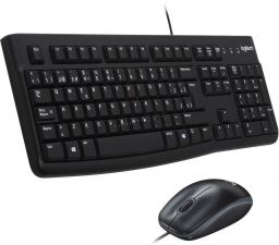 Комплект клавиатура+мышь Logitech MK120 black USB, защитаот влаги Купить