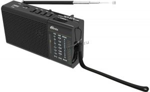 Радиоприемник RITMIX RPR-155 FM/AM, питание от сети, USB, microSD, AUX, АКБ черный Купить