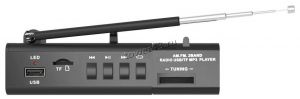 Радиоприемник RITMIX RPR-155 FM/AM, питание от сети, USB, microSD, AUX, АКБ черный Цена