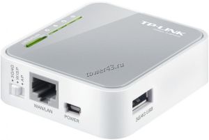 Маршрутизатор (роутер) беспроводной TP-Link TL-MR3020, до 300Мбит, поддержка USB модемов 3G/4G Цена