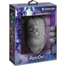 Мышь Defender AddOn GM-702L 6кн. подсветка 5цв RGB игровая 800-12800dpi. макросы Цена