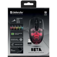 Мышь Defender BETA GM-707L игровая 6кн, 800/1600dpi USB беспроводная, акб 400mAh, макросы Цена