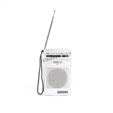 Радиоприемник ЭФИР-01 (УКВ 64-108МГц, бат. 2*АА) белый, ручка  для переноски Купить