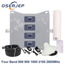 Усилитель (повторитель) сотовой связи 900/1800/2100МГц (2G/4G/3G BAND8/3/1) c 2 антеннами и комп.каб Купить
