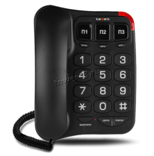 Телефон teXet TX-214 проводной черный Купить