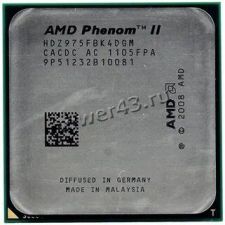 Процессор AMD Phenom II X4 975 Socket AM3 3.6GHz (6Mb) четырехядерный 125вт, б/у oem Купить
