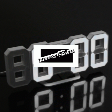 Часы-будильник Perfeo LUMINOUS черый корпус / белая подсветка (PF-663) Купить
