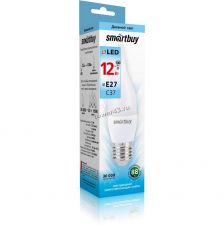 Лампа светодиодная (LED) SMARTBUY C37 12Вт, 4000К, E27  (SBL-C37-12-40K-E27) Ret. Купить