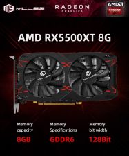 Видеокарта AMD RX 5500XT 8Gb D6 GAMING <PCI-E> DDR6 128Bit MLLSE Retail Купить