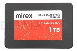 Твердотельный накопитель 1Tb SSD 2.5" Mirex, 7мм, SATA3 TLC Купить