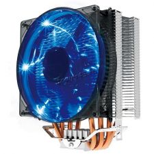 Вентилятор CROWN CM4 BLUE all Socket, 4тепл.труб, 74CFM, 800-1800об, PWM, 18-22dB, вент.120мм Купить