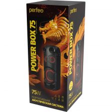 Комбо-бокс колонка Perfeo Power Box 75 блютуз /USB /TWS /AUX /75Вт /АКБ до 8 часов /свет эфф /пульт Цена