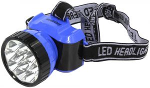 Фонарик налобный светодиодный Smartbuy SBF-26-B аккумуляторный налобный (синий), 12 LED Купить