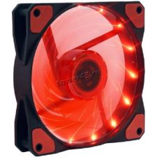 Вентилятор 120x120х25 с красной/белой подсветкой, Molex+3пин, широкие лопасти, рез.прокладки, 1300об Купить