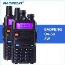 Рации BaoFeng UV-5R (1/5/8W) комплект 2шт, VOX, FM, акб, 2х диапазон, фонарик, дисплей, до12км Купить