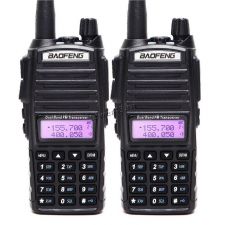 Рации BaoFeng UV-82 (1/5/8W) комплект 2шт, VOX, FM, акб, 2х диапазон, фонарик, дисплей, до12км Купить