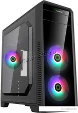 Корпус MidiTower GAMEMAX G561-FRGB, ATX, NoPSU, 2xU2, 1xU3, окно акрил, нижний БП, 3хRGB вентиляторы Купить