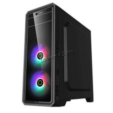 Корпус MidiTower GAMEMAX G561-FRGB, ATX, NoPSU, 2xU2, 1xU3, окно акрил, нижний БП, 3хRGB вентиляторы Цена